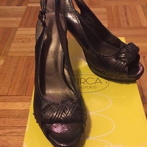 Brand New - Joan and David Peep Toe Heels